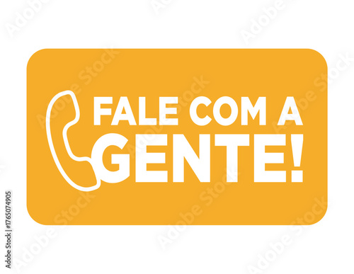Fale com a gente laranja