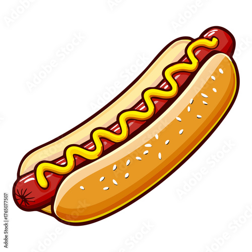 hot dog vector illustration