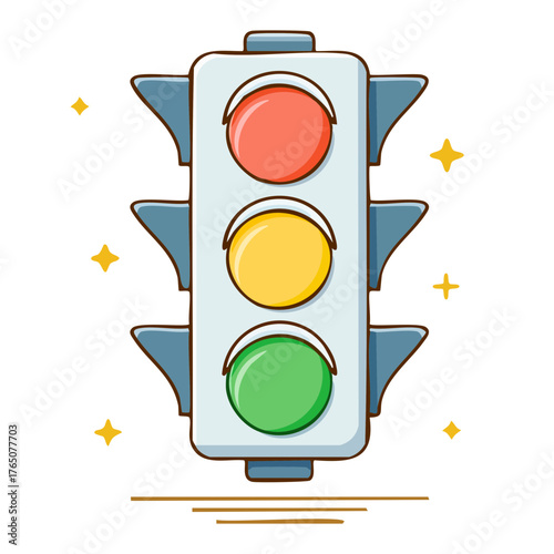 traffic light vector object
