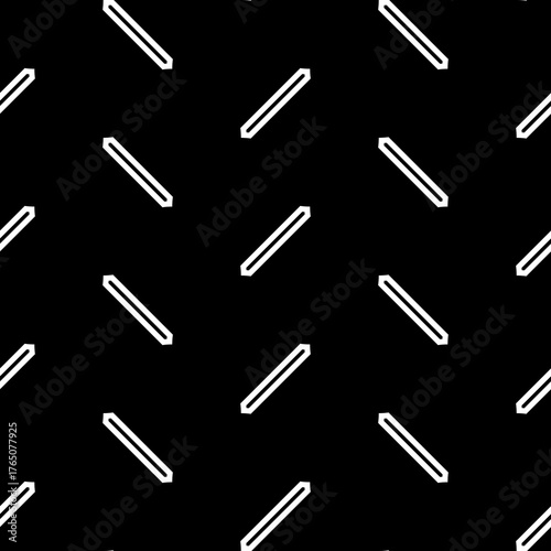 Repeated slanted shapes background. Seamless surface pattern design with polygons ornament. Tilted blocks wallpaper. Jagged figures motif. Digital paper, print. Herringbone image. Checkered vector.