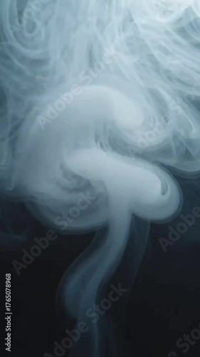 Smoky Dramatic  Scene with Atmospheric Fog, Forgotten Figures, and Intense Smoke Effects