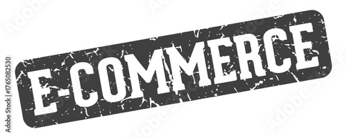 e-commerce rectangular sign. e-commerce stamp