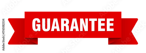 guarantee ribbon isolated on transparent background. guarantee ribbon