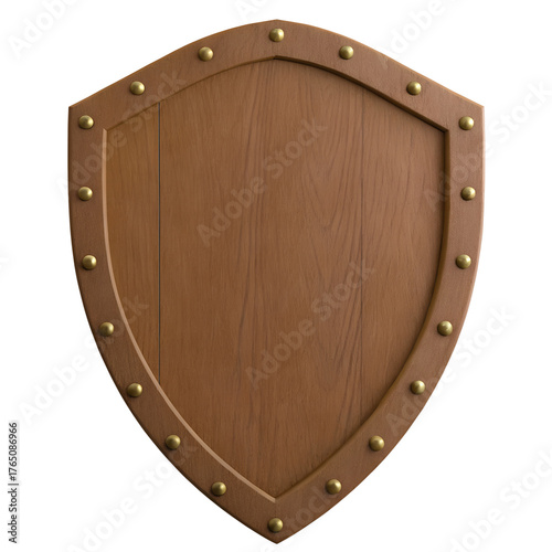 Hunting trophy mount board isolated on white or transparent background