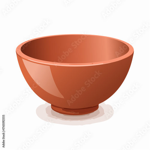 Clay bowl with simple glaze
