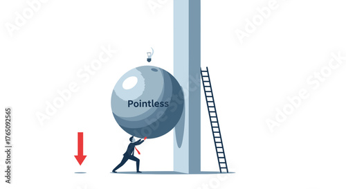 The futility of relentless effort and burden of pointless task concept
