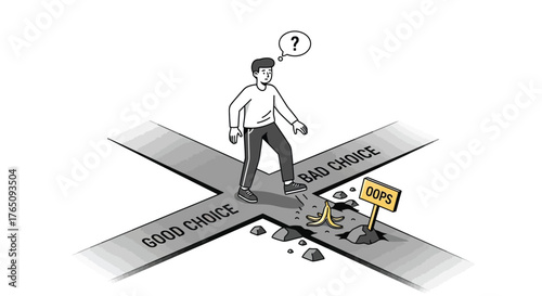 The confusing crossroads dilemma of life choices and its potential pitfalls