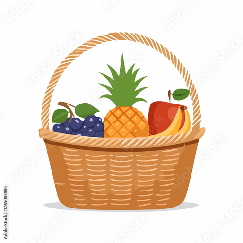 Small wicker fruit basket
