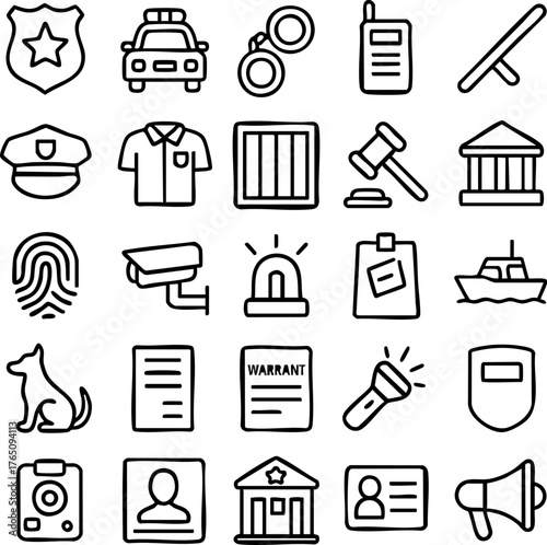 Police and Law Enforcement Icons 3.