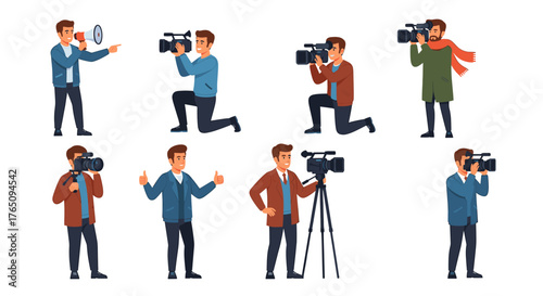 Dynamic videographers capturing moments with cameras and lenses, ready to tell compelling stories for your next project.