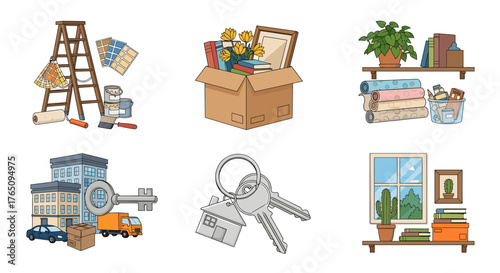 Unlock your dream home with moving supplies, renovation tools, and essential decor for a fresh start.