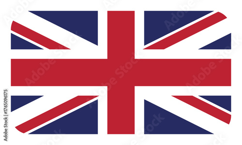 Flag of United Kingdom. English national symbol in official colors. Template icon. Abstract vector background.