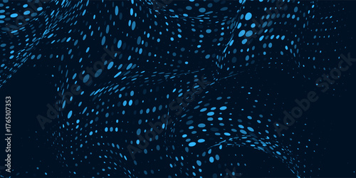 Dot white blue wave light screen gradient texture background