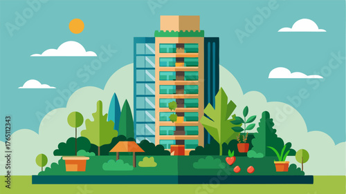 A haven for urban dwellers with a green thumb the highrise garden allows residents to grow their own herbs and vegetables in designated community garden plots.