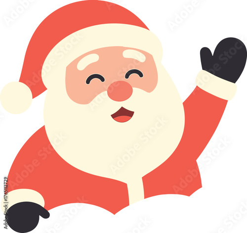 Animated Santa Claus in a snowdrift, captured in Full HD at 25 fps
