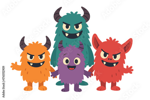A furry monster gang and a baby evil for Halloween