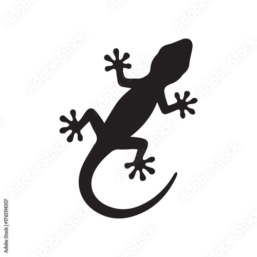 lizard silhouette vector
