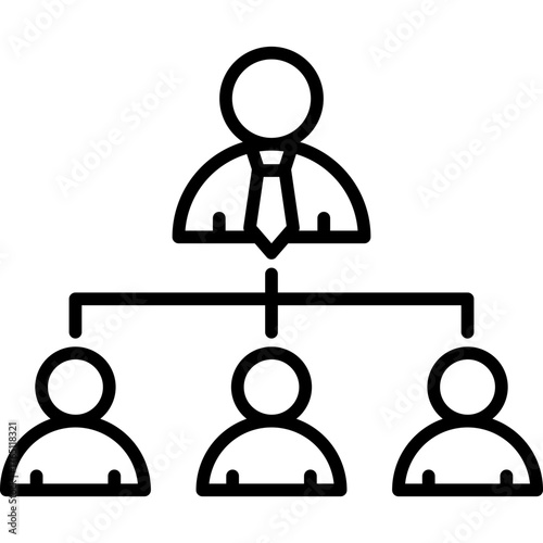 Organization Structure  Icon