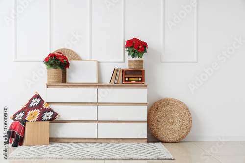 Interior of light room with...