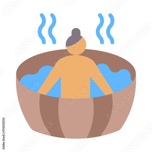 Jacuzzi Icon - Flat Color