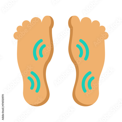 Reflexology Icon - Flat Color