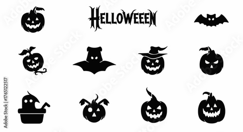 Helloween, vector, illustration, horror, icon