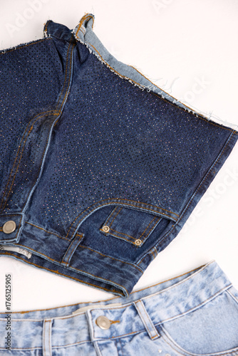 Jeans Fashion Clothes Dress Shorts Pants Legs Detail Inspiration Outfit Look Style Studio Lookbook Still Product