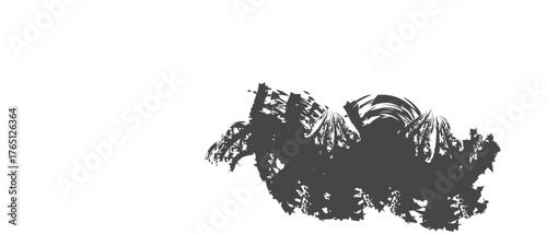 Black Charcoal Brush Stroke Textures Set for Artistic Design