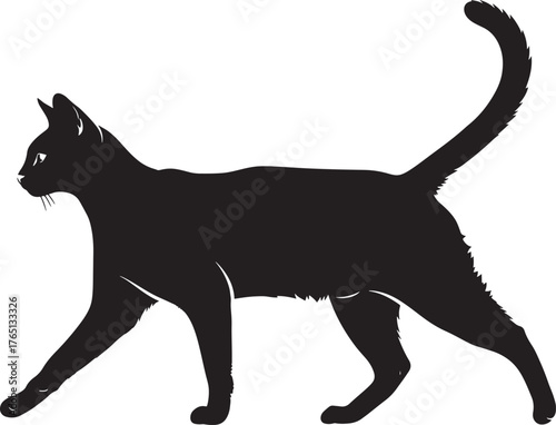 Elegant cat silhouette image feline graceful paws pet animal lover kitten domestic creature feline friend kitty companion cute cats silhouette prowling cat graphic