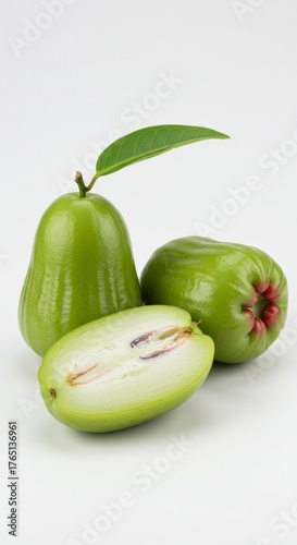 A Glimpse of a Water Apple with a Fresh and Healthy Vibe