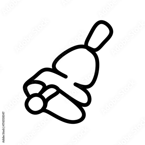 bell continues line icon