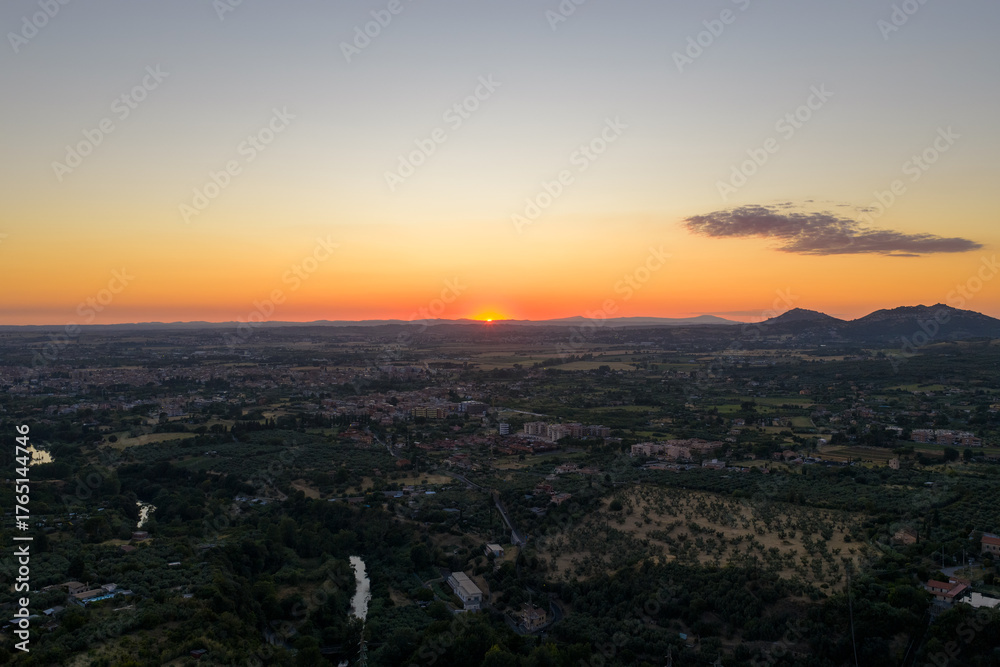 Fototapeta premium Aerial View - Tivoli, Italy