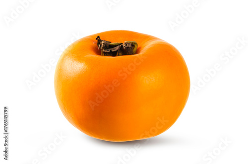 Persimmon fruit isolated on white background.