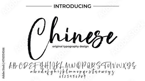 Chinese - Elegant Script Font for Smooth Handwritten Design and Creative Typography