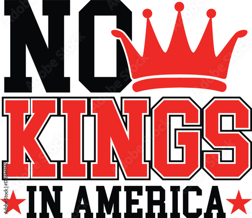 No Kings in America SVG,