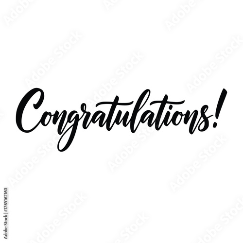 Elegant Congratulations Script for Celebratory Occasions.