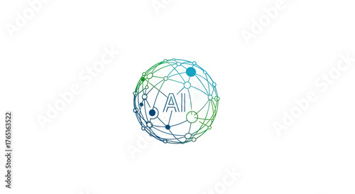 AI Network Globe - Interconnected Artificial Intelligence Concept.