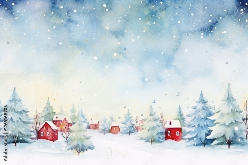 Obraz premium Christmas festival in winter backgrounds landscape outdoors.
