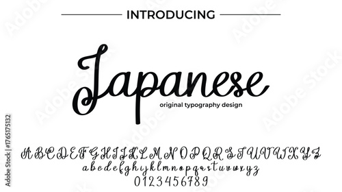 Japanese - Elegant Script Font for Smooth Handwritten Design and Creative Typography