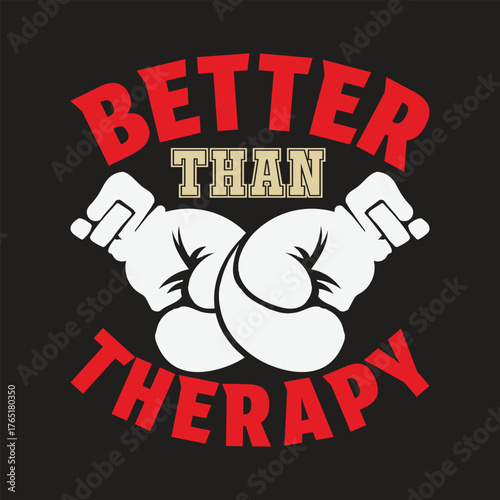Bild auf Leinwand Empowering boxing graphic promoting fitness and wellness with bold text saying B