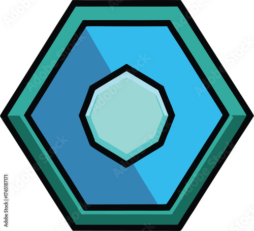 -a-glowing-hexagon-symbol-futuristic-on-white-back.eps