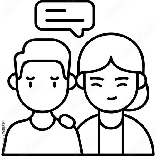 Line Art Support Icon