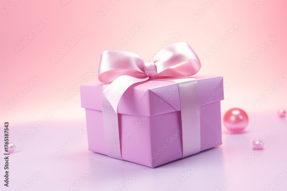 Obraz premium Gift background gift pink celebration.