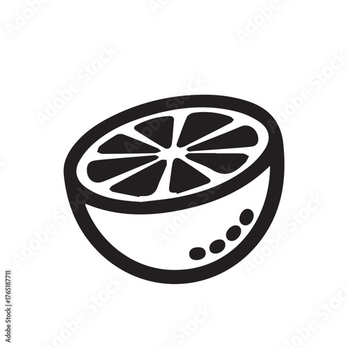 vector illustration of a lemon