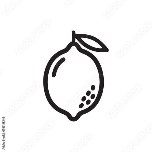 vector illustration of a lemon