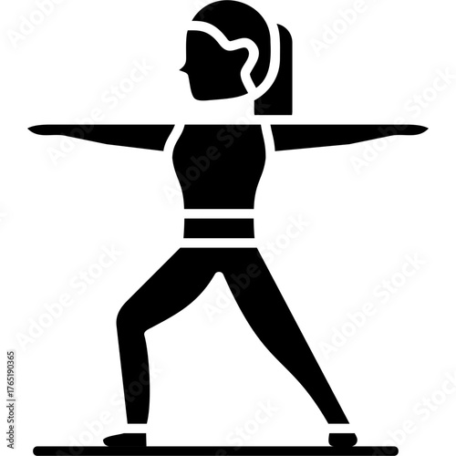 Solid Glyph Exercise Icon