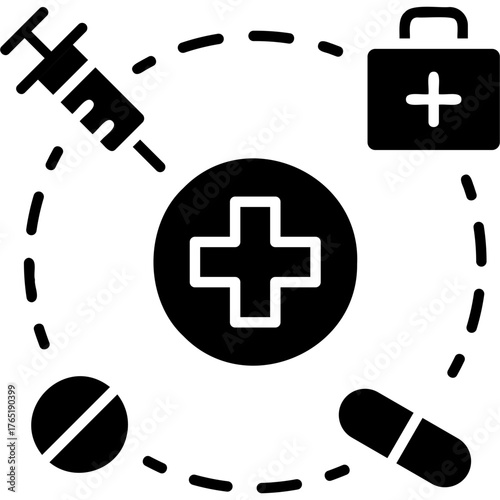 Solid Glyph Treatment Icon