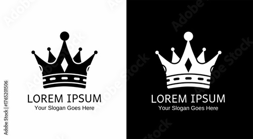 King's Crown Logo Design with Modern Style