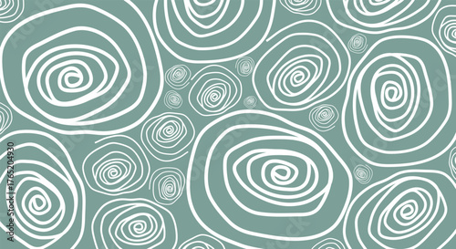 Hand drawn swirl line pattern, vintage geometric background