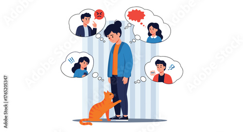 The impact of negative thoughts and emotions on well-being.